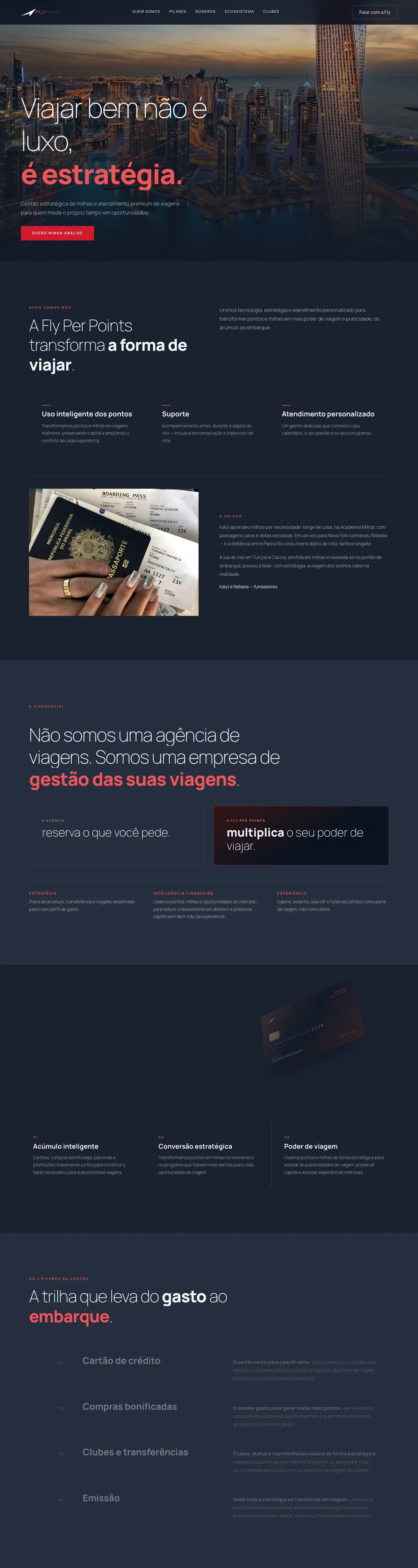 Site Fly Per Points no computador